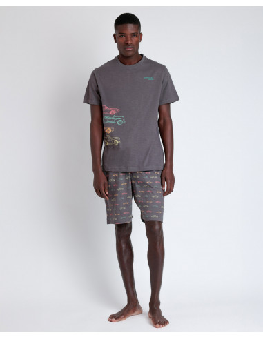 Pijama Corto Algodón Coches Clásicos...