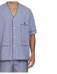 Pijama Corto Abierto Tela... 2