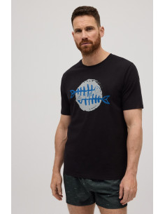 Camiseta Manga Corta Raspas...