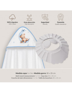 Capa + Gorro Baño Oso... 2