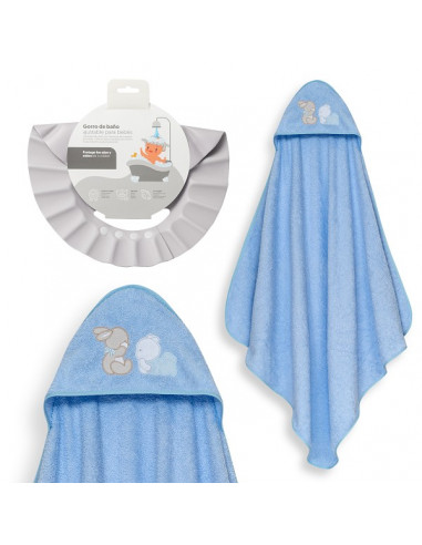 Capa + Gorro Baño Animalitos...