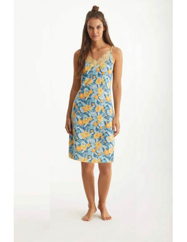 Camisola Tirantes Viscosa Flores...