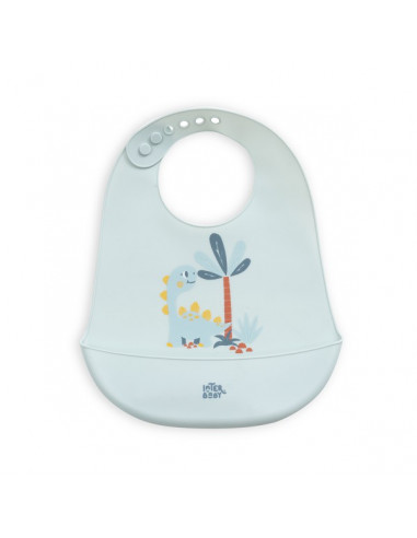 Babero Silicona Dinosaurio Interbaby...