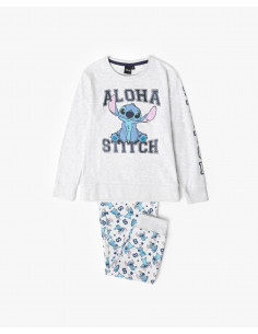 Pijama Largo Algodón Stitch...