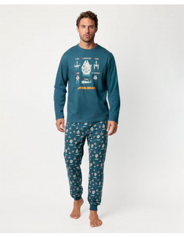Pijama Largo Algodón Star Wars Admas...