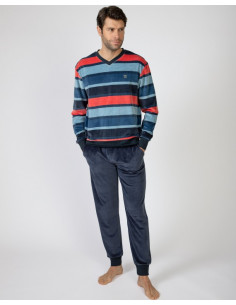 Pijama Largo Rayas...