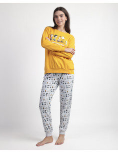 Pijama Largo Algodón Snoopy...