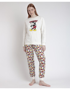 Pijama Largo Algodón Mickey...