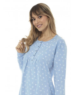 Camisón Largo Algodón Tazas...