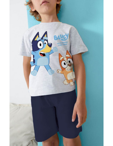 Pijama Corto Algodón Bluey Tobogán...