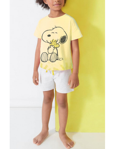 Pijama Corto Algodón Snoopy Tobogán...