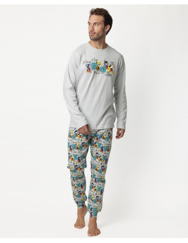 Pijama Largo Algodón Mickey Admas 63228