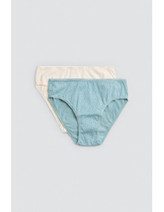 Pack 2 Bragas Midi Algodón...