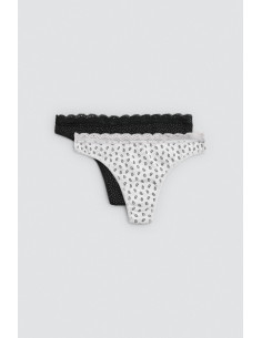 Pack 2 Tangas Algodón...