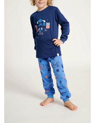 Pijama Largo Tundosado Gamer Muydemi...