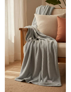 Manta Borreguito Gris...