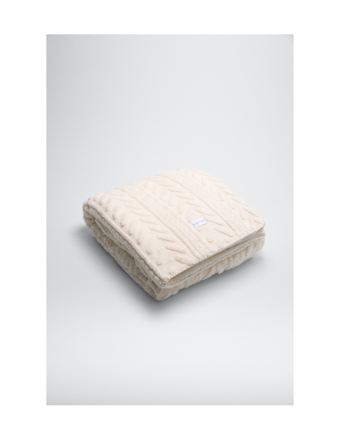 Manta Borreguito Beige Claro Ysabel... Manta Borreguito Beige Claro Ysabel...