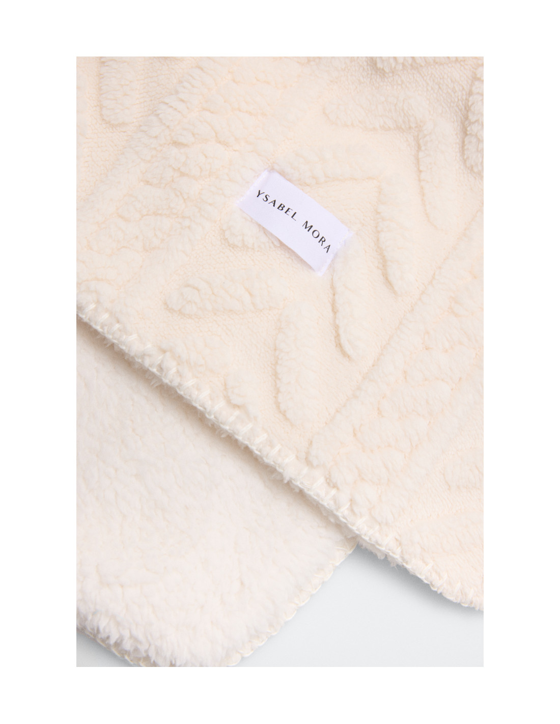 Manta Borreguito Beige Claro Ysabel... Manta Borreguito Beige Claro Ysabel...