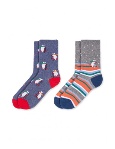 Pack 2 Calcetines Algodón Estampados...