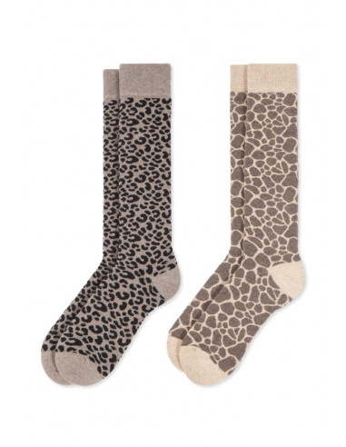 Pack 2 Calcetines Altos Algodón...