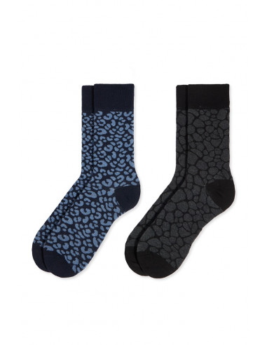 Pack 2 Calcetines Media Caña Algodón...