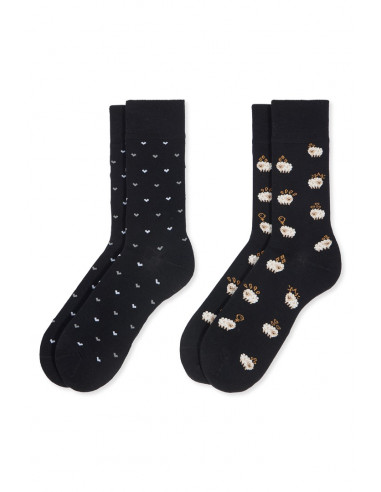 Pack 2 Calcetines Media Caña Bambú...