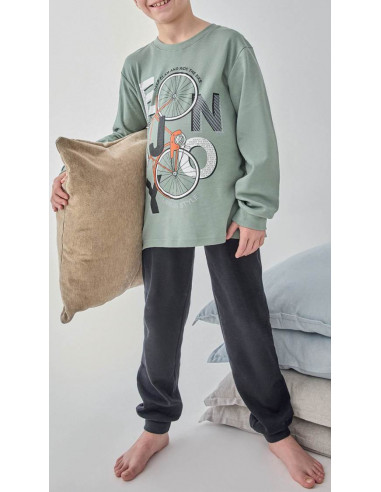 Pijama Largo Algodón Bicicleta...