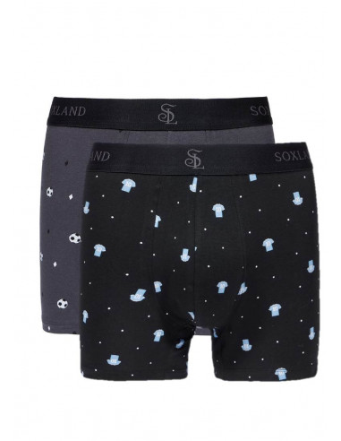 Pack 2 Calzoncillos Bóxer Algodón...