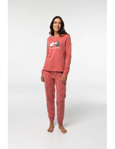 Pijama Largo Algodón Afelpado Ovejas...