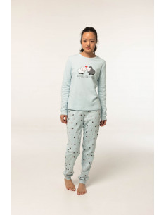 Pijama Largo Algodón...