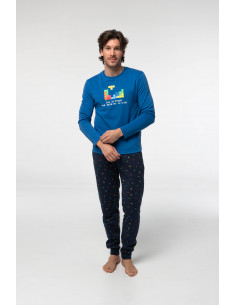 Pijama Largo Algodón...