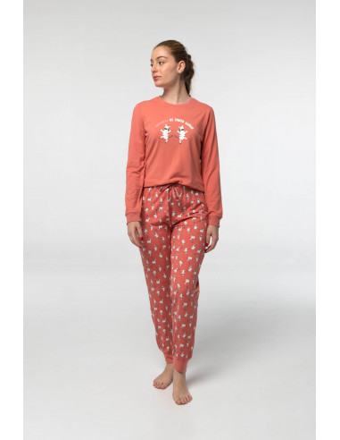 Pijama Largo Viscosa Afelpado Cebras...