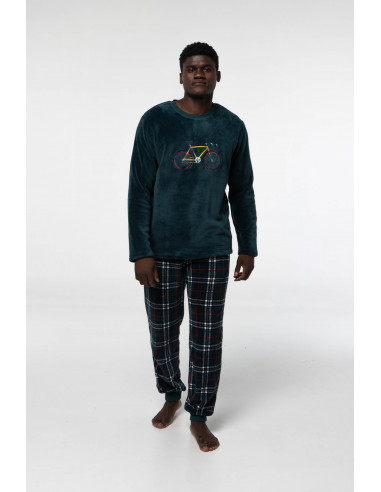 Pijama Largo Coralina Bicicleta Dark...