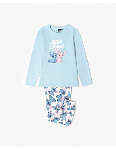 Pijama Largo Algodón Stitch Admas 63266