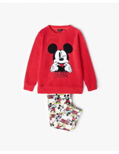 Pijama Largo Micropolar Mickey Admas...