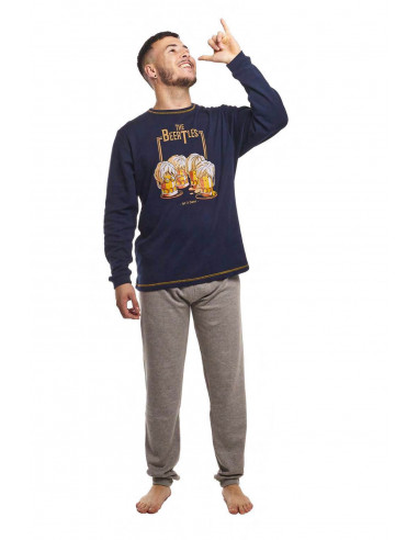 Pijama Largo Algodón Afelpado The...