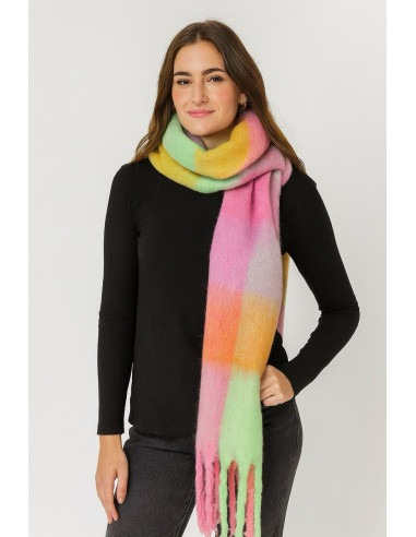 Bufanda Gruesa Cuadros Girasol...