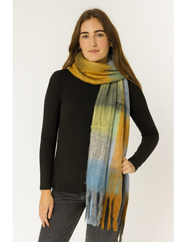 Bufanda Gruesa Cuadros Girasol...