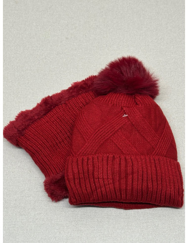 Gorro Pompón + Cuello JS Ondo GRA4725