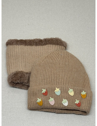 Gorro Fresitas + Cuello JS Ondo GRA4723