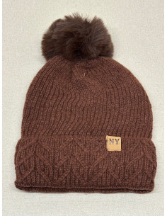 Gorro Punto Pompón New York...