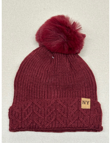 Gorro Punto Pompón New York JS Ondo...