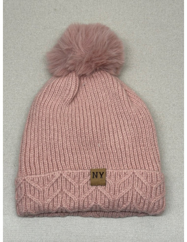 Gorro Punto Pompón New York JS Ondo...