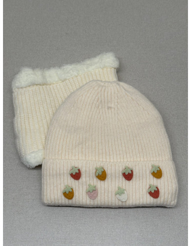 Gorro Fresitas + Cuello JS Ondo GRA4723