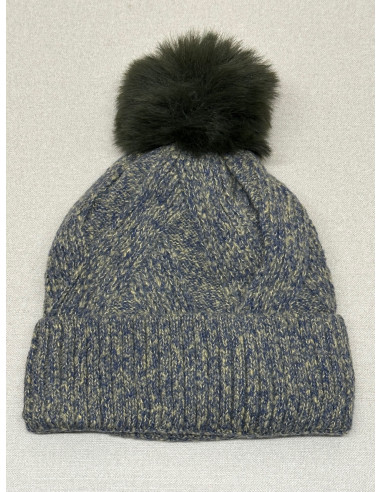Gorro Punto Ochos Pompón J.S Ondo...