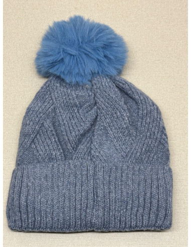 Gorro Punto Ochos Pompón J.S Ondo...