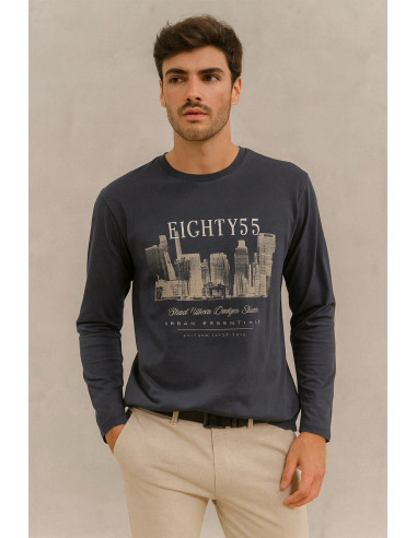 Camiseta Manga Larga Eighty 55 Losan...