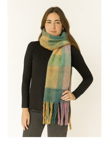 Bufanda Gruesa Cuadros Girasol...