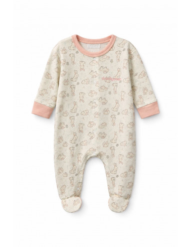 Pijama Largo Tundosado Conejitos Don...