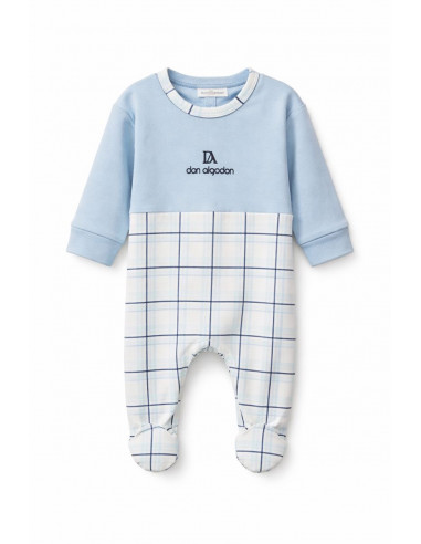 Pijama Larga Algodón Cuadros Don...